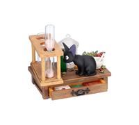 Kiki's Delivery Service Studio Ghibli Jiji Diorama Hourglass Kokiri Laboratory