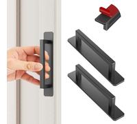 KIKISML 2 Pezzi Maniglie Autoadesive per Mobili, Alluminio Adesivo Tirare la Maniglia per Cassetto Guardaroba Scorrevole Porta Cucina Mobiletto-147mm Argento