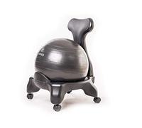 Kikka Active Chair - Sedia Ergonomica con Palla Gonfiabile (Nera, Standard)