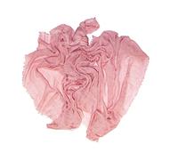 KIKKA MIA - BAMBOO - Sciarpa Da Donna Made In Italy - Foulard Elegante Accessorio Sciarpa Di Alta Qualità Prodotta In Italia 100% - BAMBOO Tinta Unita (Rosa Antico)