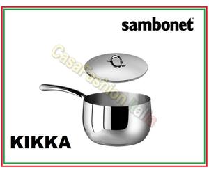 KIKKA SAMBONET PENTOLA CASSERUOLA BOLLILATTE PADELLA COLAPASTA 18/10 52021