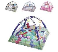 Kikkaboo, arco di gioco, coperta per gattonare 2 in 1, 18 palline da gioco, colori:blu