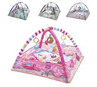 Kikkaboo, arco di gioco, coperta per gattonare 2 in 1, 18 palline da gioco, colori:rosa