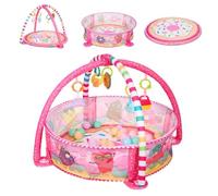 Kikkaboo Arco giochi 30 palline Tappeto da gioco Piscina con palline Giocattoli rimovibili, colorazione:rosa rosato