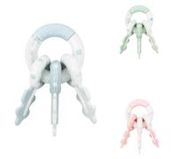 Kikkaboo Baby Rattle Keychain Teether 3 Keys Gripper da 3 mesi, colorazione:blu