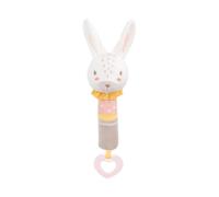 Kikkaboo Baby Soft Toy con sonaglio, Teether 27 cm per la casa e il viaggio, colorazione:marrone