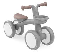 KikkaBoo Bicicleta Sin Pedales ZIPI, Correpasillos Bebé 1 Año y Niños 2-3 Años, Bicicleta Equilibrio con Canasta, Ajustable, Juguete Regalo, Grigio
