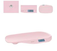 Kikkaboo bilancia bambini Lyra display LCD nastro misurzione piedini antiscivolo, colori:rosa