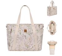 Kikkaboo borsa fasciatoio Firenze fasciatoio chiusura zip tasche portabottiglie, colori:beige