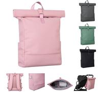 Kikkaboo, borsa fasciatoio Jayden zaino manico regolabile, chiusura a zip, colorazione:rosa