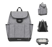 Kikkaboo borsa fasciatoio Morice zaino bottoni magnetici, chiusura a rotazione, colori:grigio