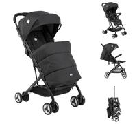 Kikkaboo carrozzina Catwalk pieghevole poggiapiedi regolabile cestino coprigambe, colorazione:schwarz uni