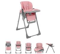 Kikka Boo Comfy - Seggiolone Pappa 6-36 Mesi Reclinabile colore Rosa