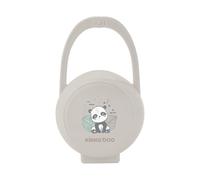Kikkaboo contenitore per ciucci Savanna, scatola per ciucci, chiusura, maniglia, colorazione:marrone chiaro
