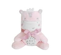Kikkaboo coperta in pile per bambini ricamo di animali 3D dimensioni 100 x 75 cm, colorazione:rosa