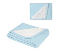 Kikkaboo coperta neonati maglia Dream big 100 x 75cm coperta coccole 100% cotone, colorazione:azzurro
