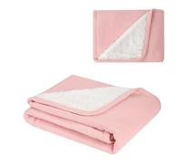 Kikkaboo coperta neonati maglia Dream big 100 x 75cm coperta coccole 100% cotone, colorazione:rosa