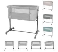 KikkaBoo Culla Fianco Letto Light Grey