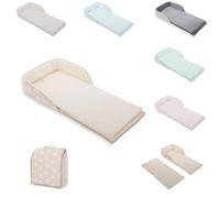 Kikkaboo culla portatile 2 in 1 zaino, materasso, cinghie regolabili, pieghevole, colorazione:marrone chiaro