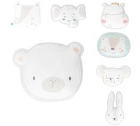 Kikkaboo cuscino bebè con animali di peluche, cuscino peluche, cuscino figure, colorazione:bianco