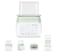 Kikkaboo doppio scaldabiberon Handy 4 in 1, riscaldamento, sterilizzazione, colorazione:weiß grün