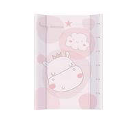 Kikkaboo fasciatoio in PVC rigido 70 x 50 cm, bordo laterale rialzato, scala, colorazione:rosa
