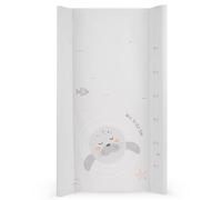 KikkaBoo Fasciatoio Portatile Neonato 80x50 cm SEALLY ME, Materassino Fasciatoio Impermeabile e Morbido in PVC, Beige