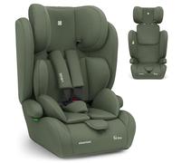 KikkaBoo i-PASS Seggiolino auto 9-36 kg senza ISOFIX, Gruppo 1 2 3 per bambini da 15 mesi a 12 anni, i-Size, altezza 76-150 cm, poggiatesta regolabile a 13 posizioni, Verde militare