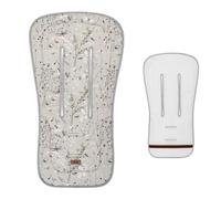 Kikkaboo inserto carrozzina antisudore superficie in cotone cuscinetto di seduta, colorazione:grigio