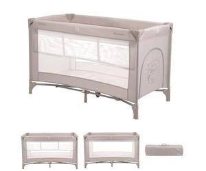 Kikkaboo lettino viaggio, box So Gifted, materasso 2 livelli, borsa il trasporto, colori:marrone