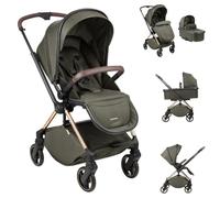 Kikkaboo, passeggino Lanah 2 in 1 navicella, schienale regolabile, fino a 22 kg, colore:verde