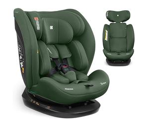 KikkaBoo Seggiolino Auto 0-36 kg Reclinabile i-EXPLORE 2, Gruppo 0 1 2 3, Girevole Avanti e Indietro, Imbracatura a 5 Punti, 40-150 cm, Verde militare