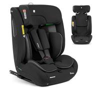 KikkaBoo Seggiolino Auto 9-36 kg ISOFIX i-FLIT, Gruppo 1 2 3, Reclinabile, da 15 Mesi a 12 Anni, i-Size, SPS, Top Tether, Poggiatesta Regolabile, Nero