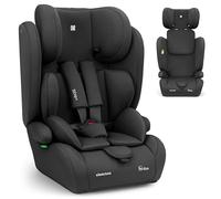 KikkaBoo Seggiolino Auto 9-36 kg Senza ISOFIX i-PASS, Gruppo 1/2/3, Da 15 Mesi a 12 Anni, i-Size 76-150 cm, Poggiatesta Regolabile 13 Posizioni, Nero