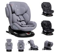 Kikka Boo Seggiolino Auto 0-36 Kg Isofix / 0M - 12 Anni / 40-150 cm / Gruppo 0+/1/2/3 Girevole a 360 Reclinabile colore Light Grey - i-Felix i-Size