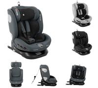 Kikkaboo, seggiolino i-Moove i-Size (40-150cm) Isofix rotazione a 360 gradi, colorazione:grigio