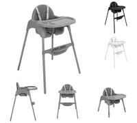 Kikkaboo, seggiolone 2 in 1 Jammy, seggiolone, poggiapiedi, portabicchieri, colorazione:grigio