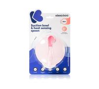 Kikkaboo Set Ciotole e Cucchiai Termosensibili Rosa 2 Pezzi 4 M+ - Prodotti Bimbi