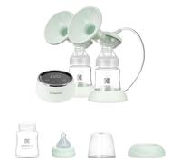 Kikkaboo Tiralatte elettrico doppio Nessa 150 ml Bottiglia, display touchscreen, colorazione:verde chiaro