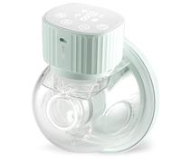 Tiralatte elettrico KikkaBoo NOA, Tiralatte a mani libere, portatile, 3 modalità e 9 livelli di aspirazione, Schermo LED, Funzione di memoria, Facile da pulire, Menta