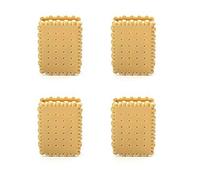 Kikkerland Bag Clip Tea Biscuit Chiudipacco, Marrone, 13x4x17 cm, 4 unità