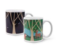 Kikkerland Bosco Mug Ceramica, Multicolore, 12 x 9 x 11 cm