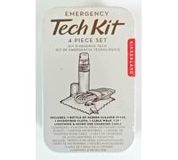 Kikkerland Emergency Tech Kit Set 4 Pulitore Schermo Panno e cavetto Cellulari