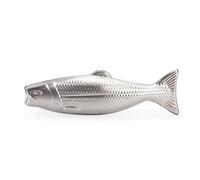 Kikkerland Fish Magic Sapone, Acciaio, Argento, 10x21x4 cm