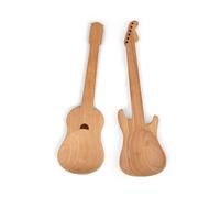 Kikkerland Guitar Utensils Posate per Insalata, Legno, 33x11x1 cm, 2 unità
