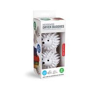 Kikkerland KKLB05 - Set di 2 Palline per asciugatrice a Forma di Riccio, Colore: Bianco
