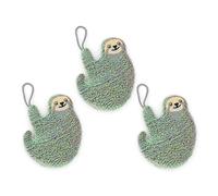 Kikkerland - Spugna glitterata per stoviglie Koala, gatto e bradipo - Scrub Sponge, Scratch Free (bradio)