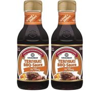 Kikkoman, Salsa Teriyaki BBQ con Miele, Salsa Marinata di Alta Qualità, a Base di Salsa di Soia, Salsa Agrodolce, Adatta per Insaporire Carne e Verdure alla Griglia, Bottiglietta da 250 ml