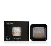 KIKO MILANO Bright Duo Eyeshadow 1,8 g ombra 01 Metallic White/True Gold