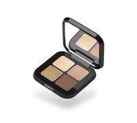 KIKO Milano Bright Quartet Palette - Tonalità 01 Warm Neutral Tones | Multi-Finish | Sfumabile | Colore Modulabile